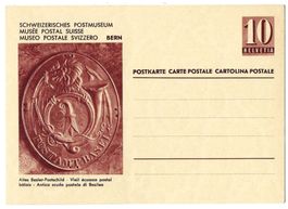 1941 Bildpostkarte Nr. 161-001 mit Bild Basler Postschild *