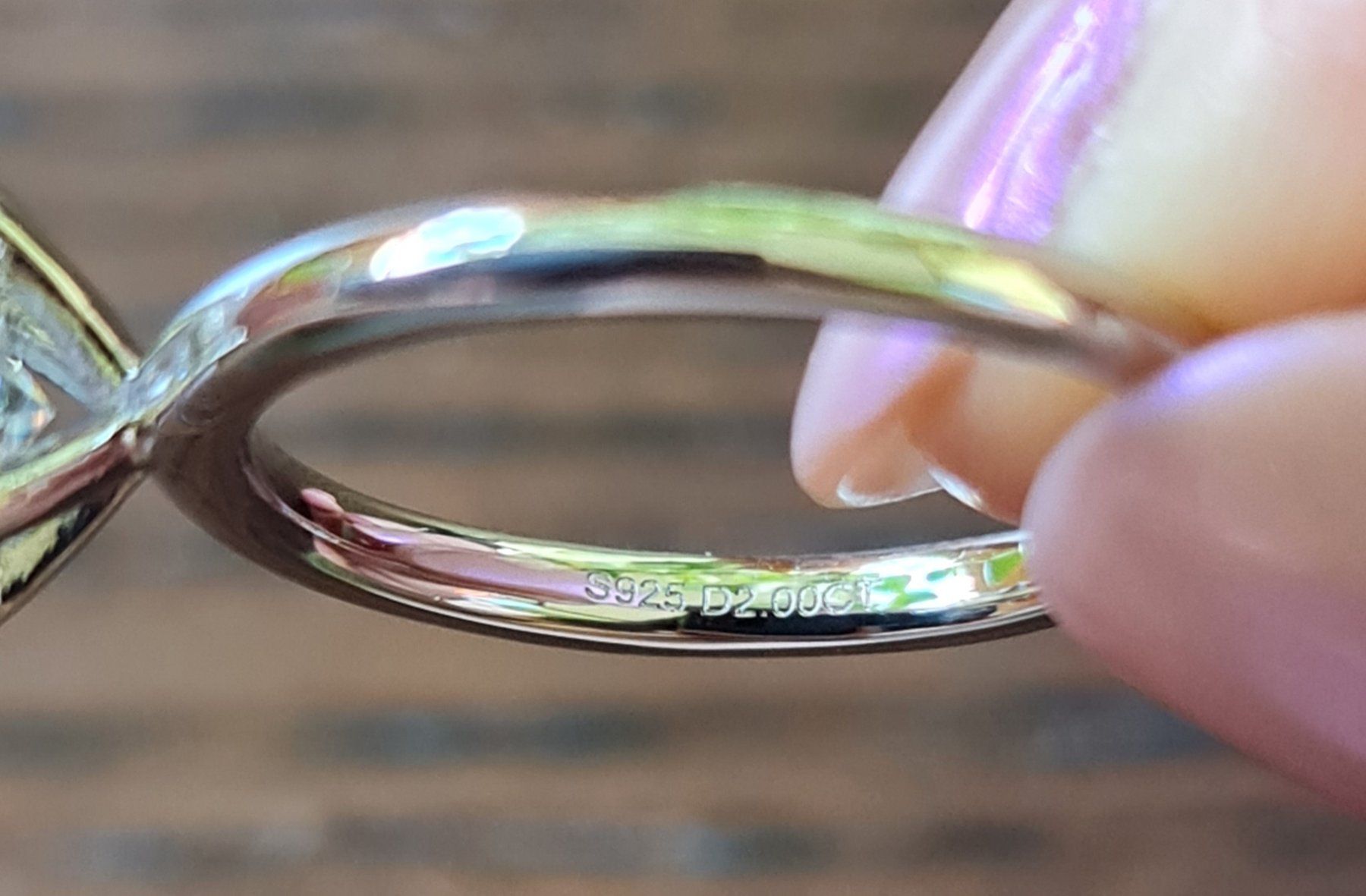 Anelli: Solitaire Moissanit Ring oval 2 carat Grösse 54 – Nuovo e nell'imballaggio originale da Kriens venduto da Jul_8D 9