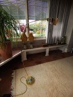 Vintage Bogenleuchte aus Messing - 60er/70er Jahre Klassiker