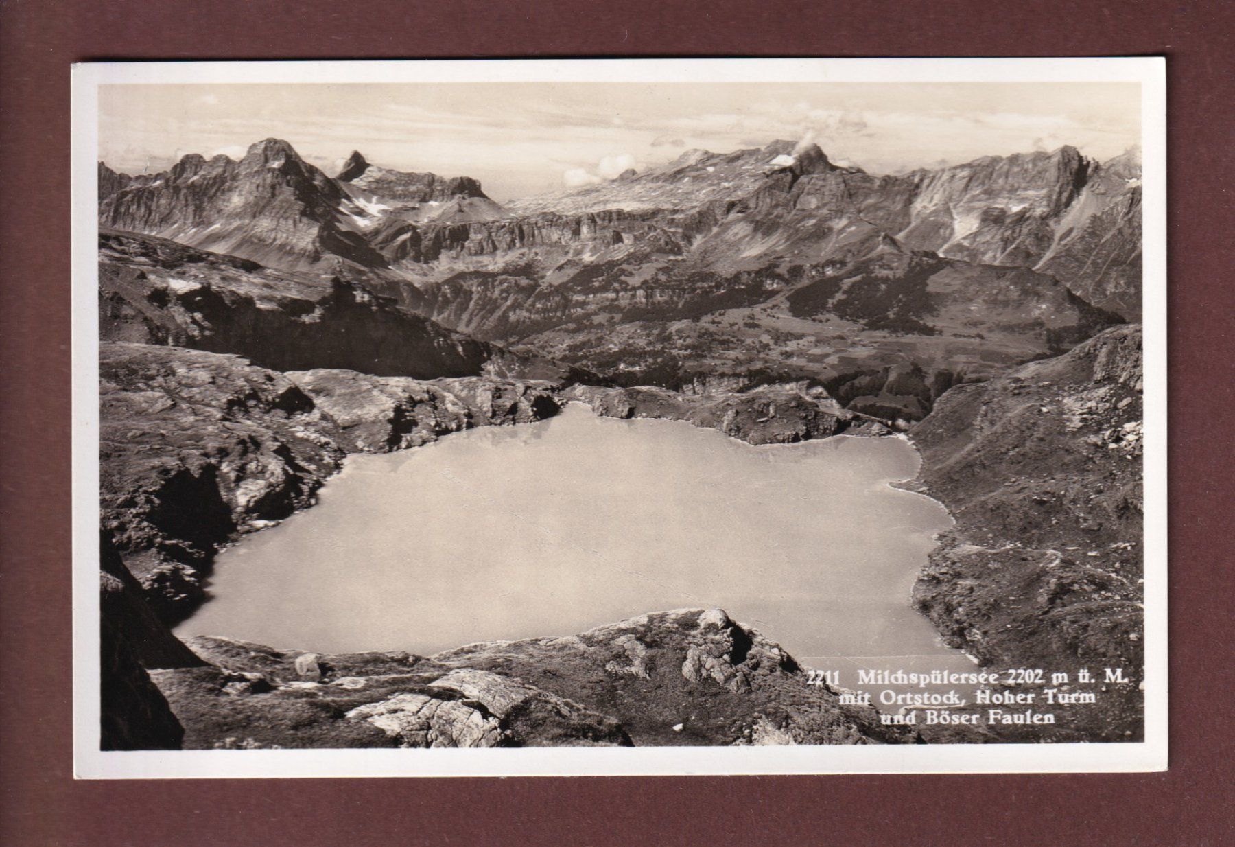 Cartoline postali: MILCHSPÜLERSEE - Ortstock – Usato da Pully venduto da nicecards-shop