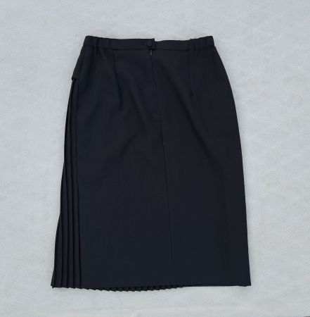 Schwarzer Faltenrock, Gr. 38, Jean Biolay Paris