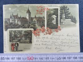 GRUSS AUS ZÜRICH 1902 ZH AK GEL.N. UNGARN
