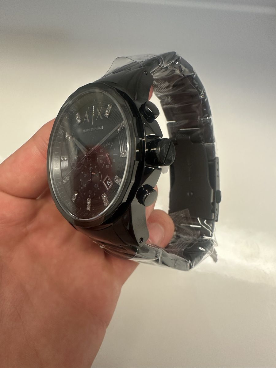 Armani Orologi: Armani Exchange Chronograph Schwarz, Neu – Nuovo e nell'imballaggio originale da Stein AG venduto da edi_5cqz 2