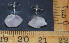 Ohrstecker N-926 – Amethyst – silbrig – 1 Paar