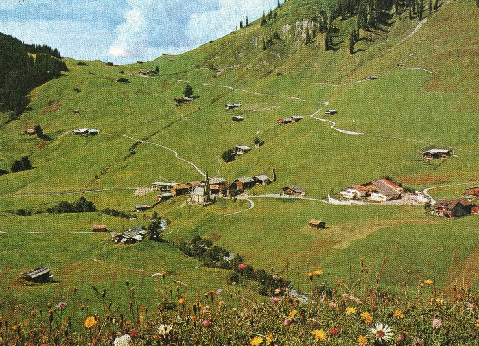 Cartoline postali: St.Antönien gegen Aschüel – Usato da Melano venduto da pisonsdro