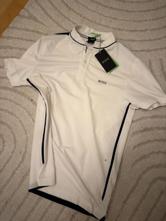 BOSS Polo T-Shirt Herren L - Performance Stretch - selten