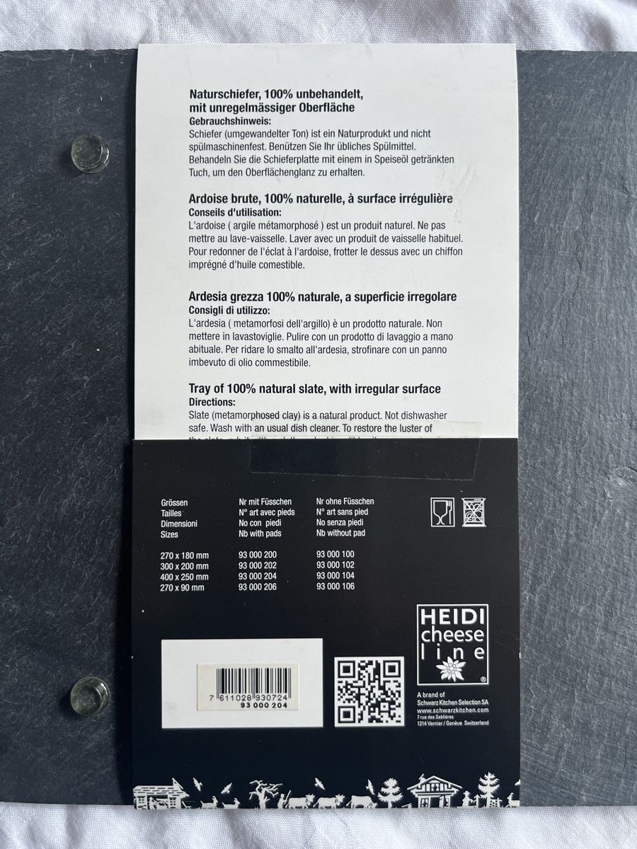 Piatti di portata: Ardesia cheese plate – Nuovo e nell'imballaggio originale da Zürich venduto da Zurich_TimeCapsule 4