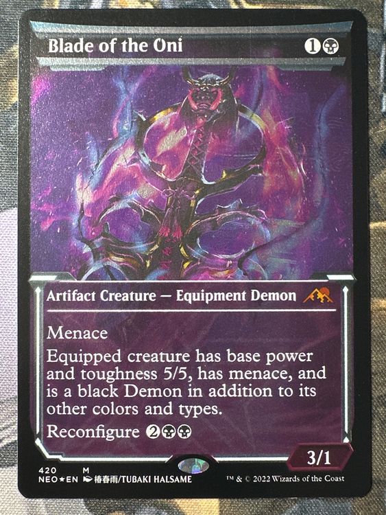 Blade of the Oni ETCHED FOIL Variant 420 Kamigawa Kaufen auf Ricardo