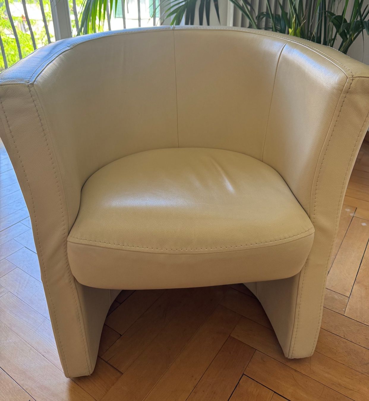 Poltrone: ledersessel, weiss-beige – Usato da Zürich venduto da ste_2kxs