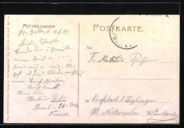 Ansichtskarten: Flawil, Bahnhof, Mittlere Bahnhostrasse, – Gebraucht aus Berlin von bartko-reher 1