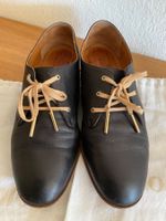 CHLOE Leder Schuhe Schnürer Gr 37 schwarz/grüne Details