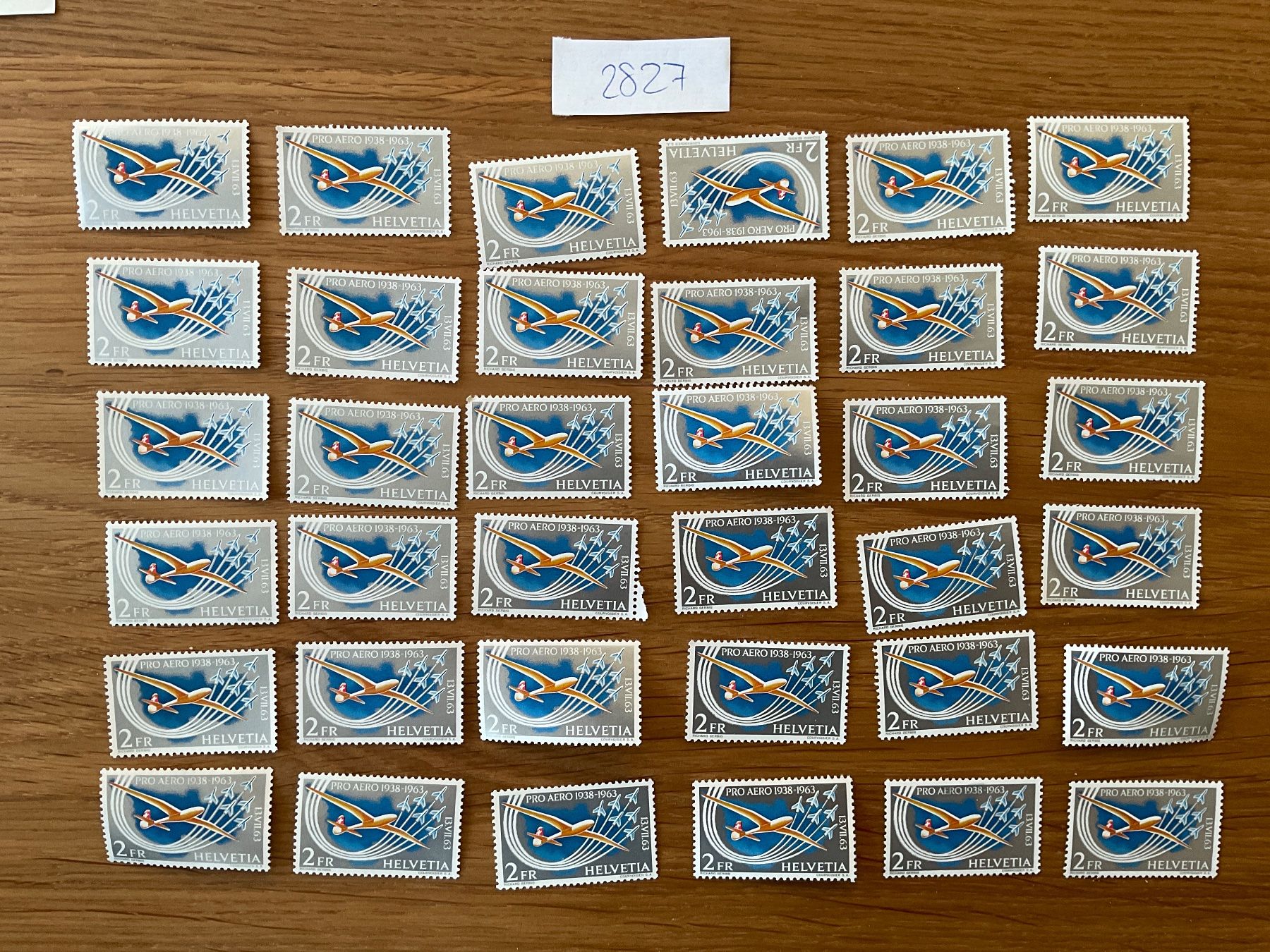 Alle Briefmarken: 72Fr Flugpost Frankaturware postfrisch ungestempelt Neu – Neu (gemäss Beschreibung) aus Wil SG von Chefsugus