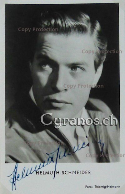 Autografi: Helmuth Schneider (1920-1972) Schauspieler - Autogramm – Usato da Dietikon venduto da cyranos1