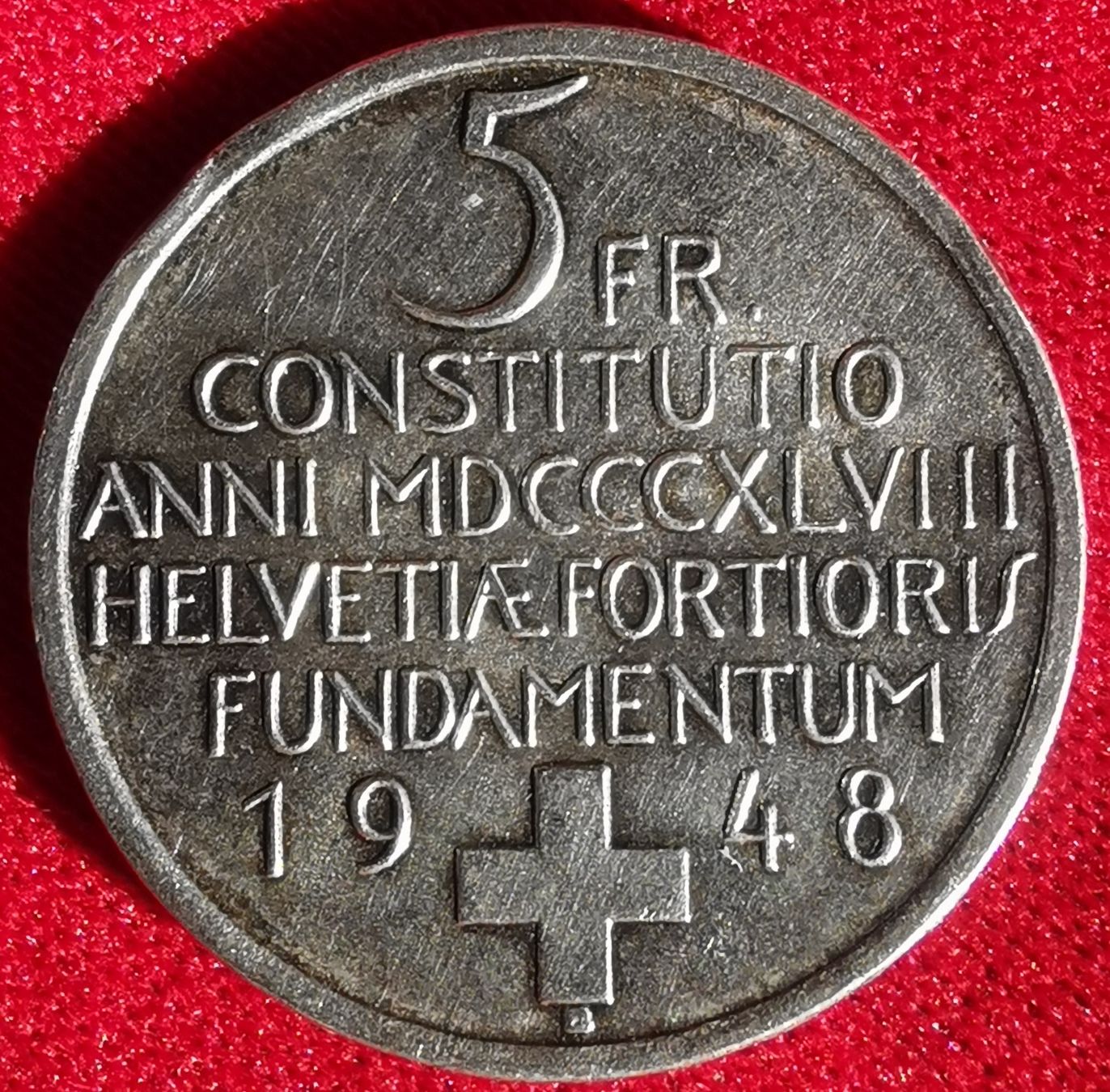 Tutti le monete: 5 Franken Bundesverfassung 1948 Silber – Usato da Küssnacht am Rigi venduto da Gold_und_mehr 1