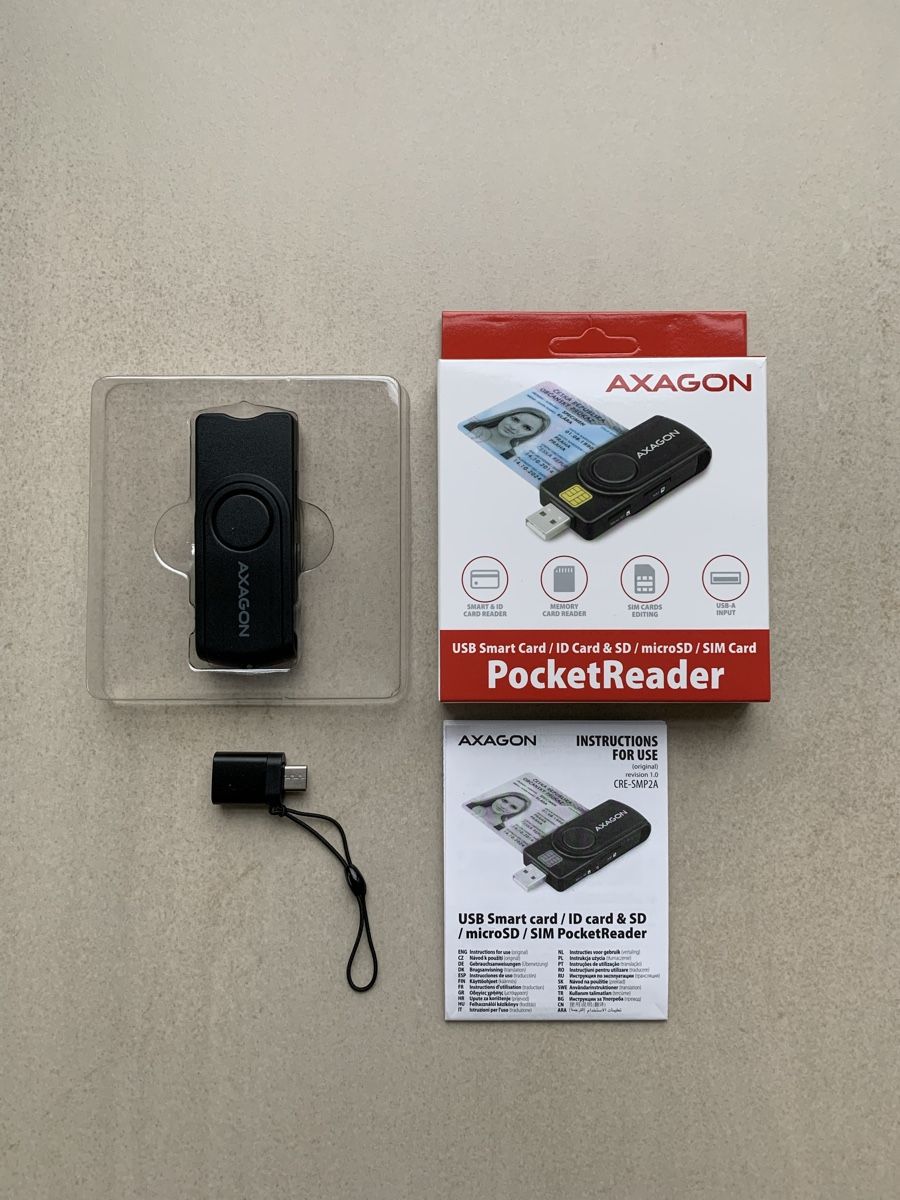 Componenti elettronici: Axagon CRE-SMPC Lecteur de cartes à puce USB-C PocketReader – Nuovo (secondo la descrizione) da La Tour-de-Treme venduto da Noura-Noam