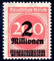 1923 INFL. MARKE 2 MILLIONEN AUF 200 MARK ** POSTFRISCH **