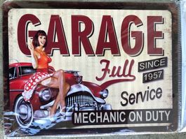Garage pin up Oldtimer classic