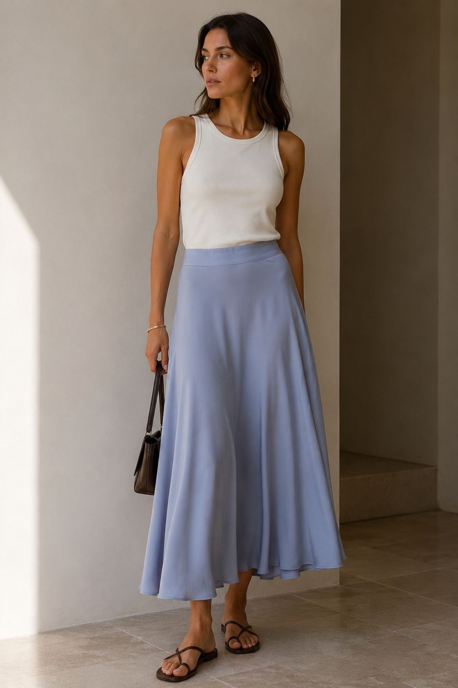 Massimo Dutti Röcke: Massimo Dutti Blue Skirt – Gebraucht aus Corsier-sur-Vevey von Kristina.Nova
