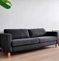 Gemütliches 3er Sofa schwarz