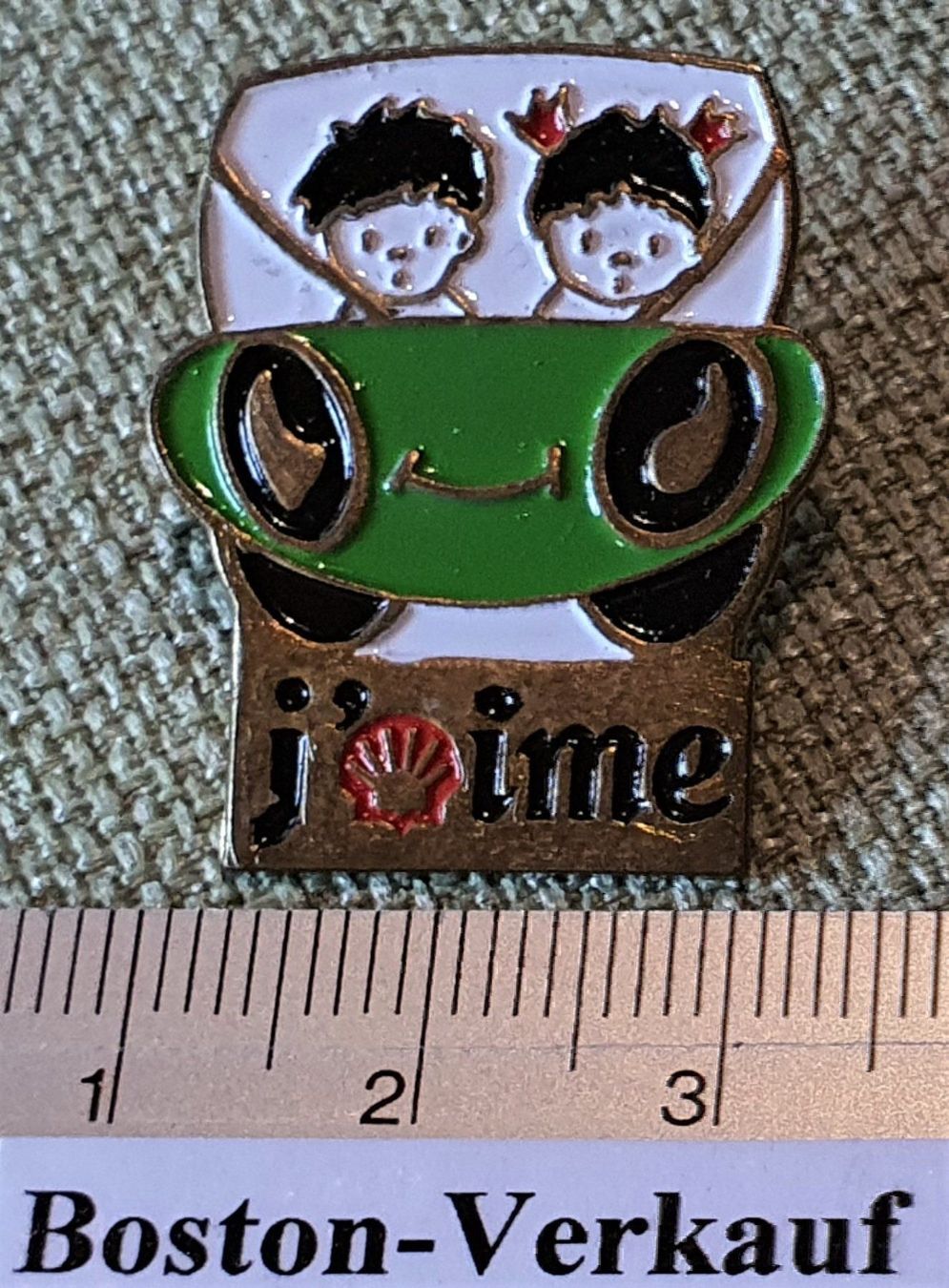 Spille & Fermagli: D272 - Pin SHELL Auto Frau & Mann – Usato da Reinach BL venduto da Boston-Verkauf 1
