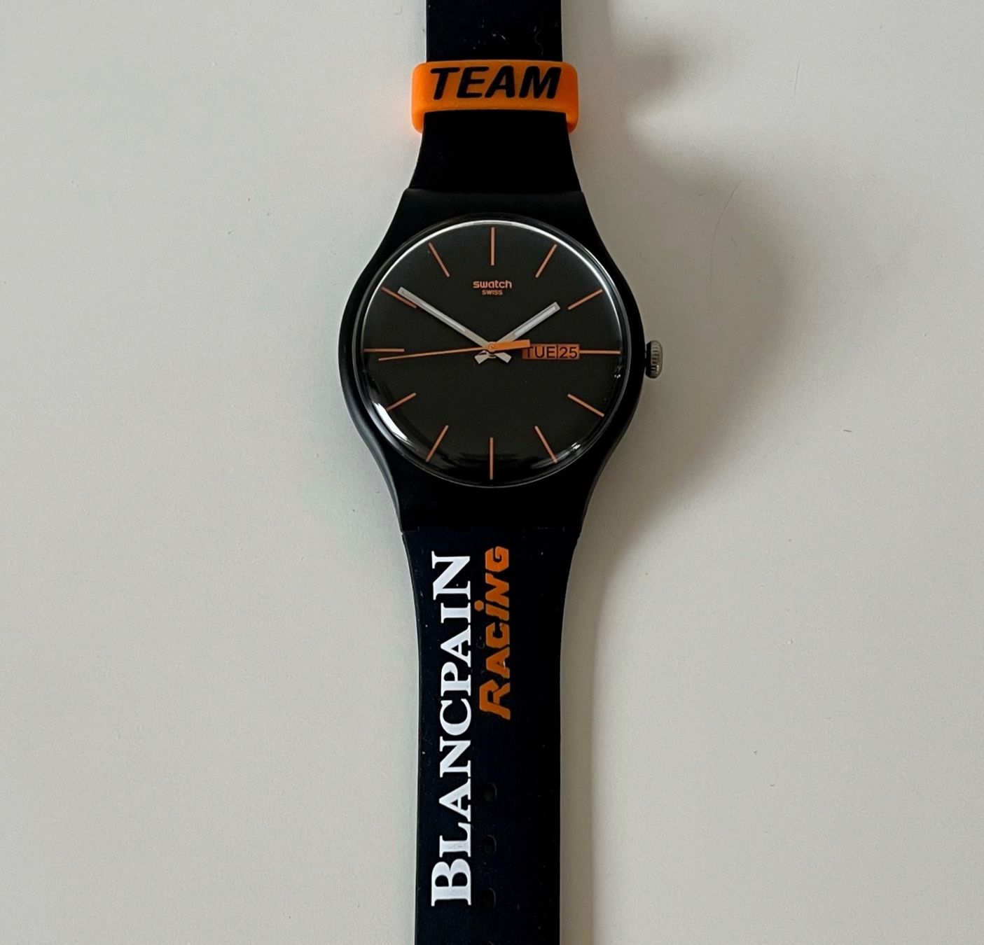 🔥 Très rare montre Blancpain Racing x Swatch neuve full set (Neu und ...