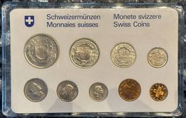 Schweizer Münzen Set 1974, Original verpackt, Top Zustand