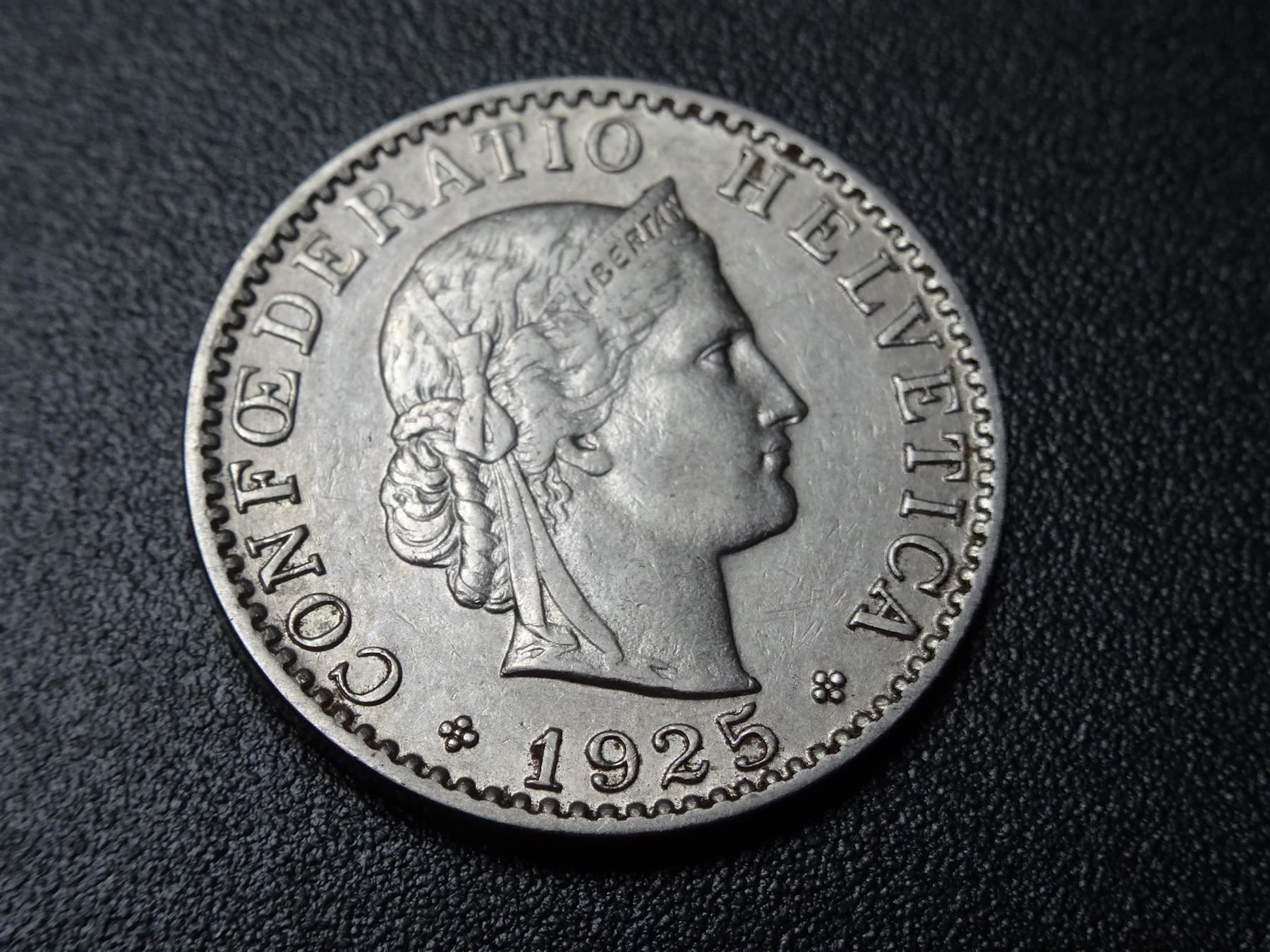 Alle Münzen: Schöner 20 Rp. 1925 ab Fr. 2.-- – Gebraucht aus Lupfig von JUTA09