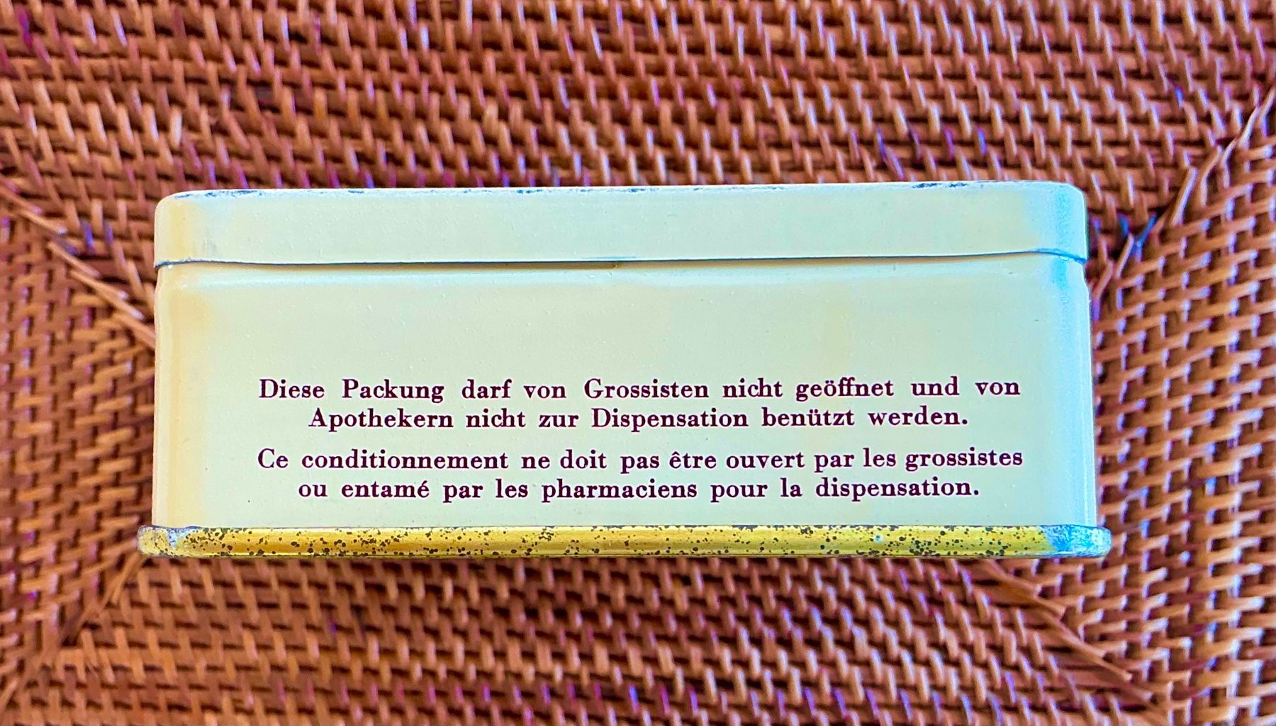Barattoli: ALTE APOTHEKER BLECHDOSE – Usato da Zell LU venduto da Silvermemory 2
