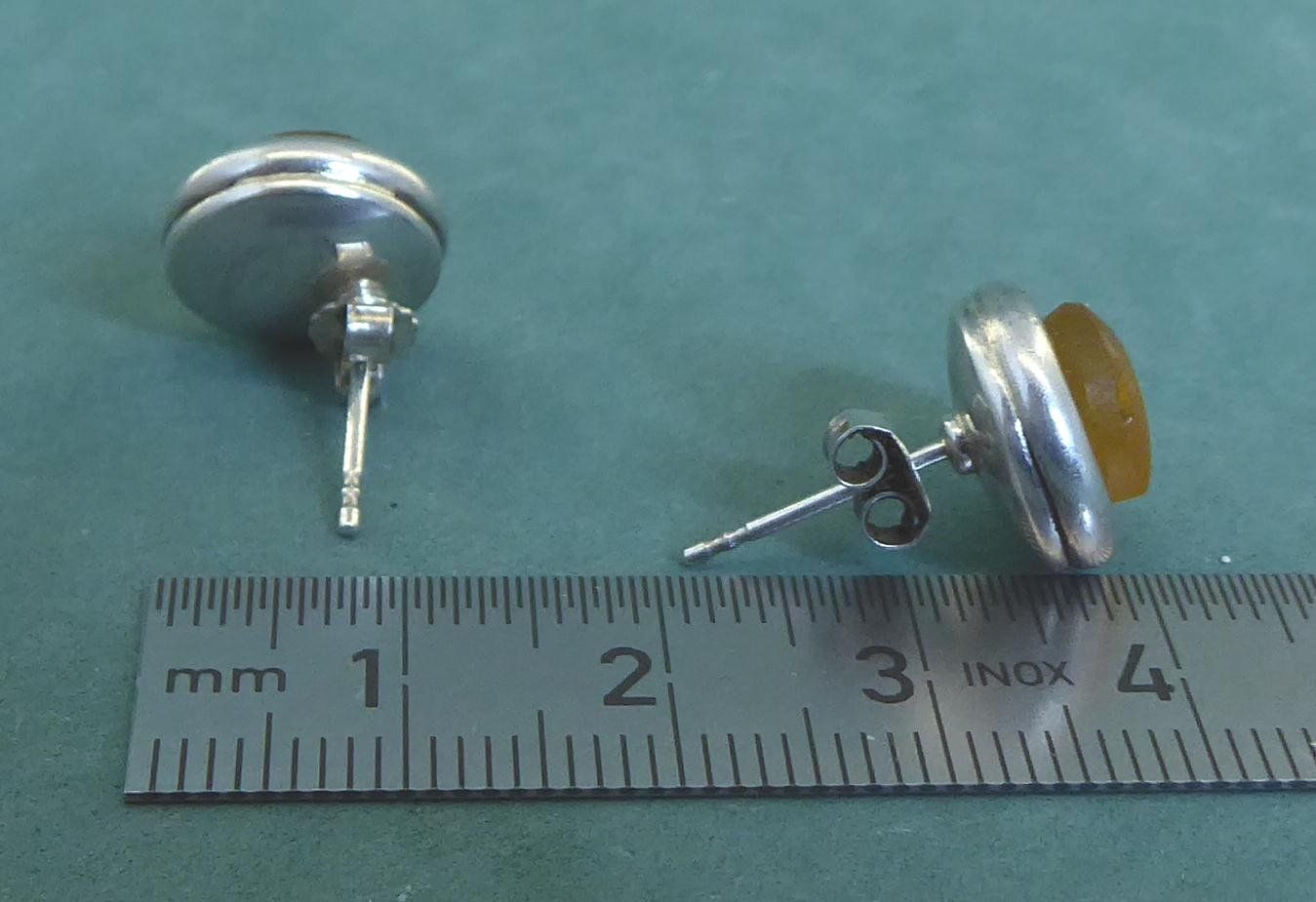 Ohrringe & -stecker: Ohr Ringe / Stecker 925 Silber mit synthetischem Steinchen – Gebraucht aus Muri AG von silvermouse007 3