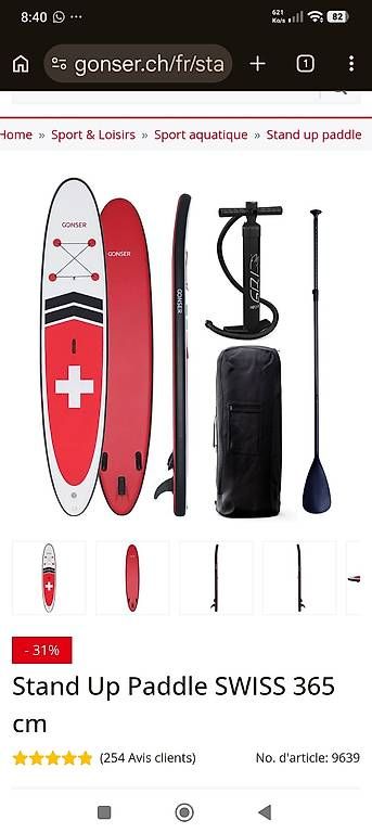 Schlauchboote, Kajaks & Kanus: Stand up paddle sup 360 – Gebraucht aus Montreux von rao_r66l
