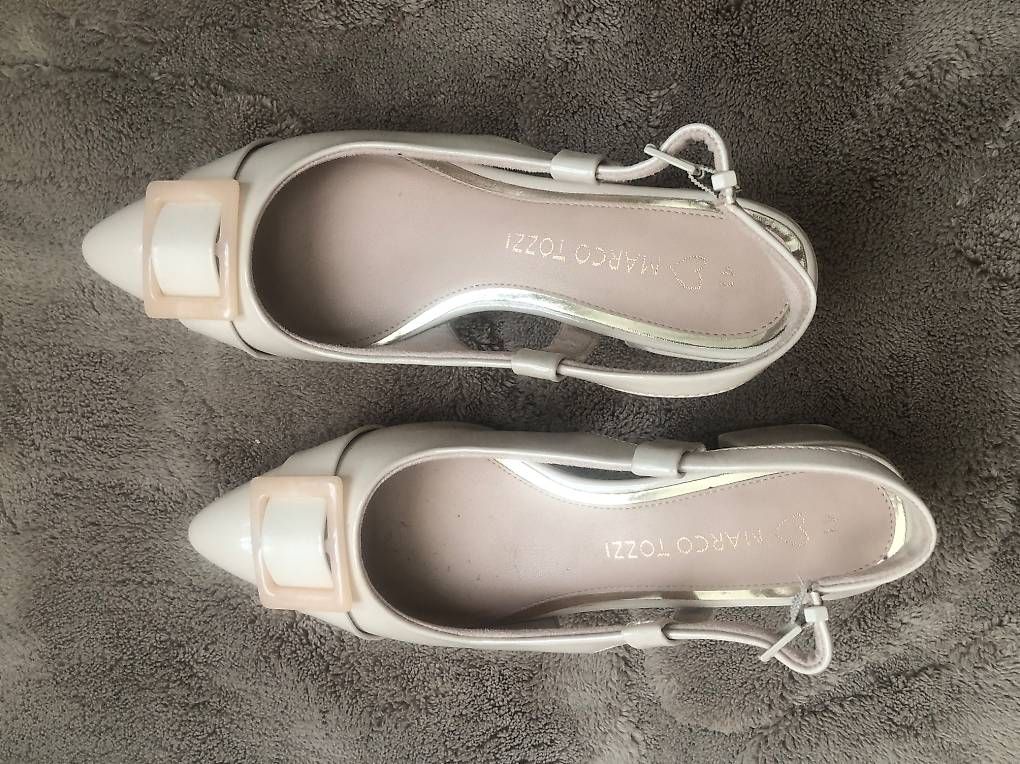 Damenschuhe: Slingback hell rosa / nude – Gebraucht aus BASEL von Subrun