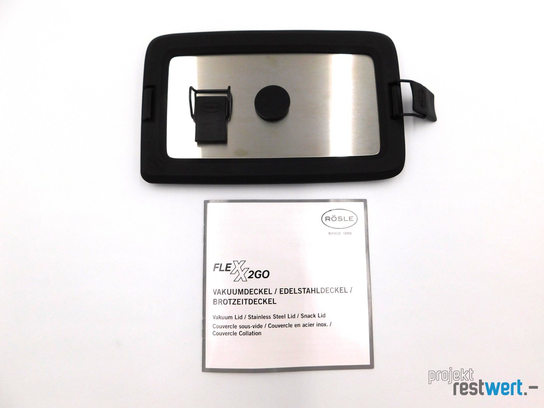 Rösle Appareils de cuisine: Edelstahldeckel Flexx 2GO von RÖSLE – Neuf (Voir description) à Bülach par restwert_buelach