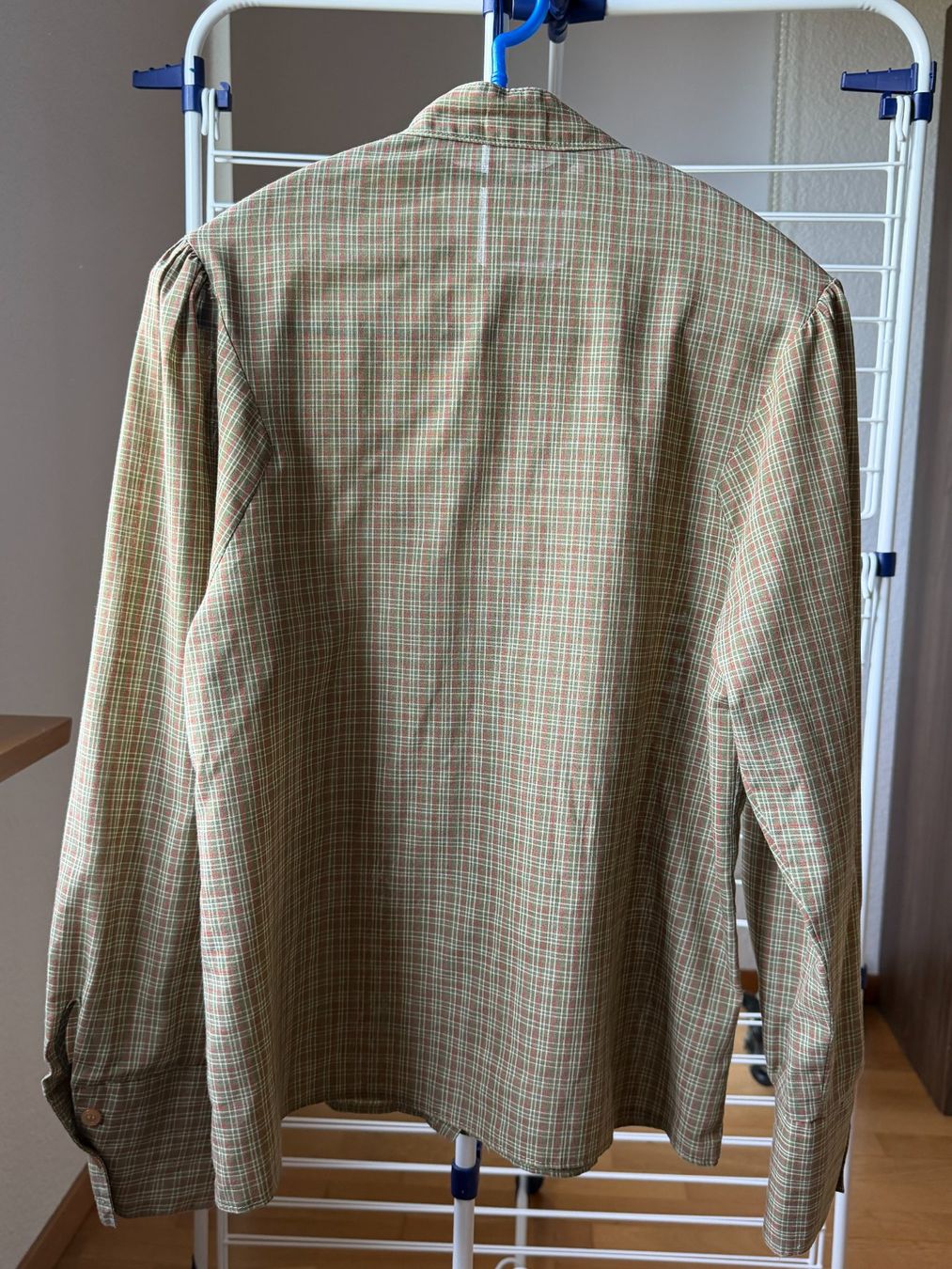 Camicette: Bluse mit Stehkragen, Karomuster, Grösse M, Frühlings-Loo... – Usato da Brunnenthal venduto da Eco07 1