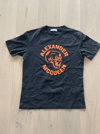 T-Shirt Alexander McQueen Skull Logo Schwarz Grösse XL