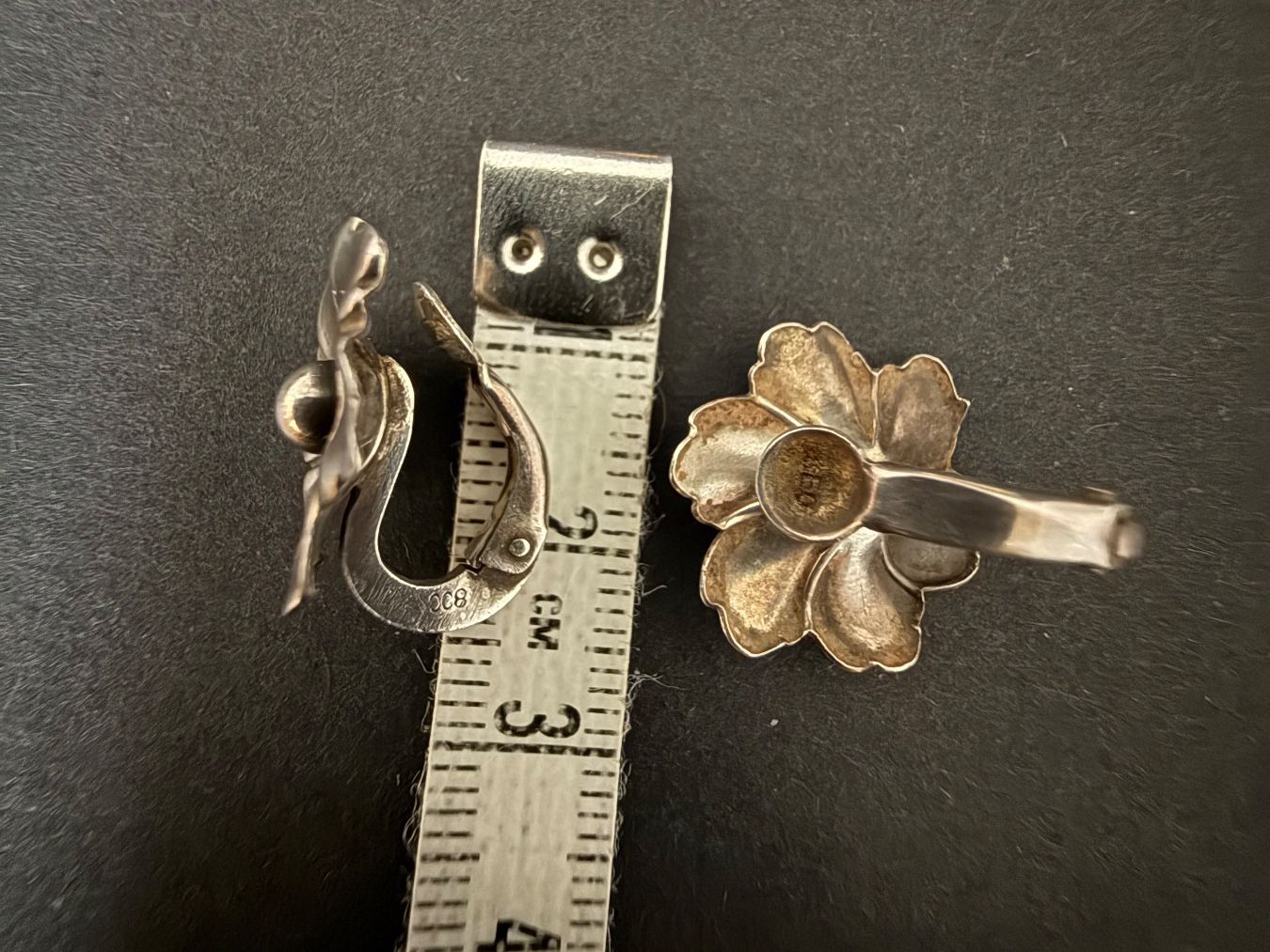 Orecchini pendenti & Orecchini a lobo: Vintage Silber Ohrclips 800 – Usato da Spiegel b. Bern venduto da Rogger72 3