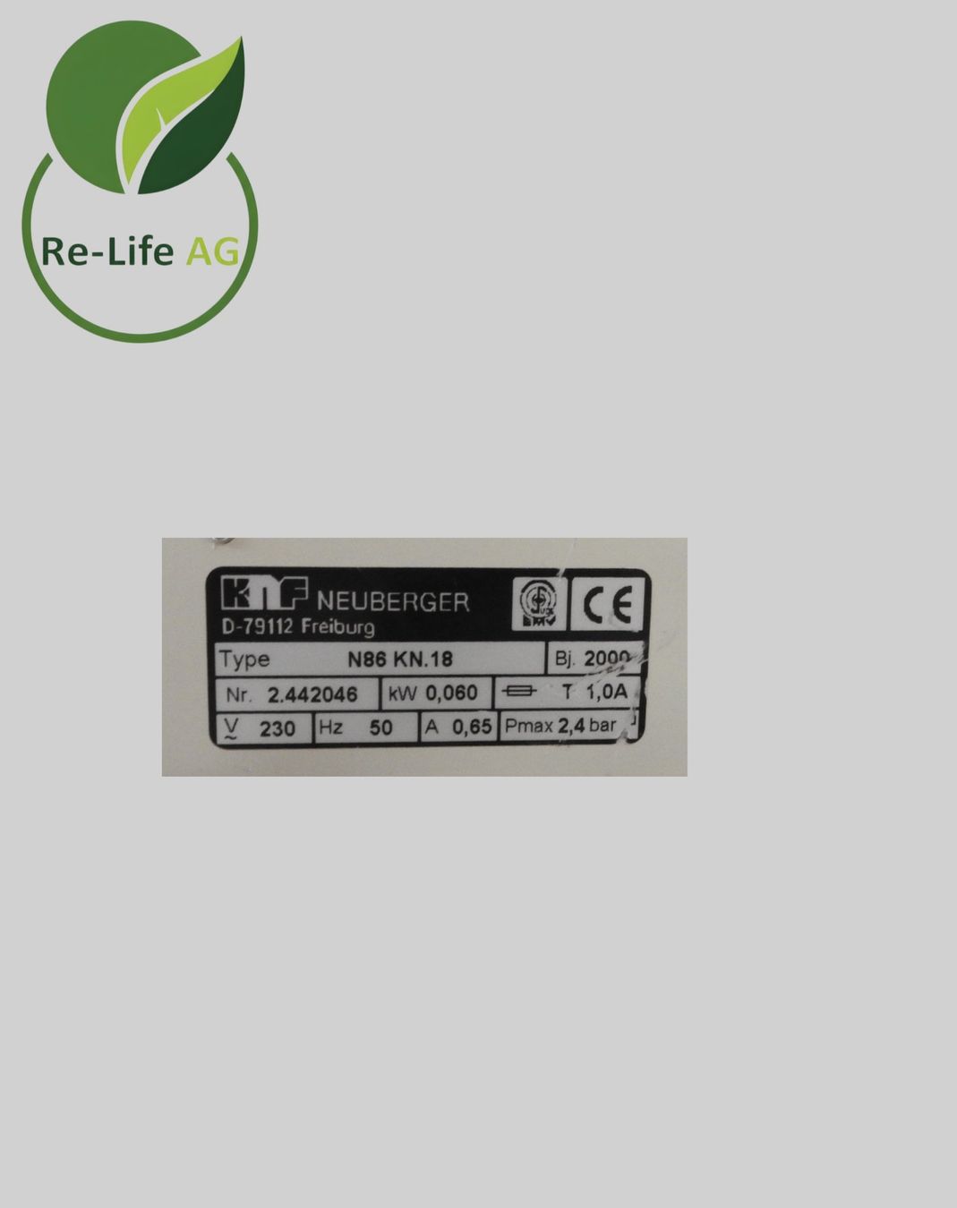 Alle Maschinen: KNF Neuberger | Laboport N86 KN.18 | Vacuum Pump/Compressor – Gebraucht aus Reinach BL von Re-LifeAG_Labor 6