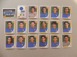Panini Fussball WM Korea/Japan 2002 Italien 18 Stk. 457- 474