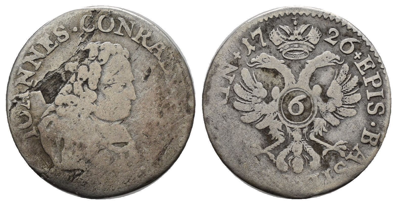 Modellbausätze & Standmodelle: Basel Bistum 6 Kreuzer 1726  /3738 – Gebraucht aus Trimbach von Solothurn1