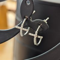 Kreuz Zirkonia Ohrstecker