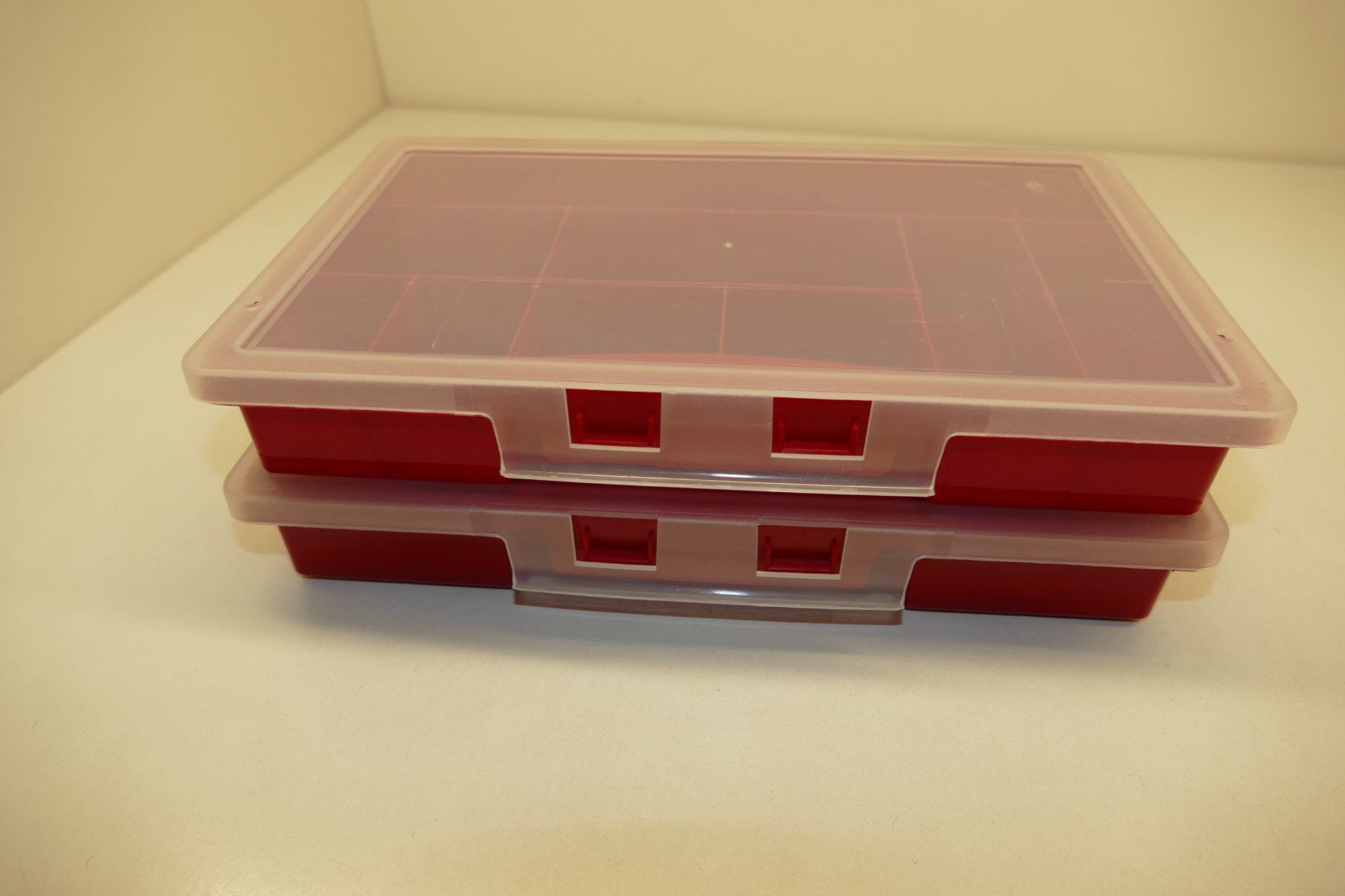 Modellini d'auto: 2xAufbewahrungsbox mit Fächern – Usato da Niederhasli venduto da Flash32 1
