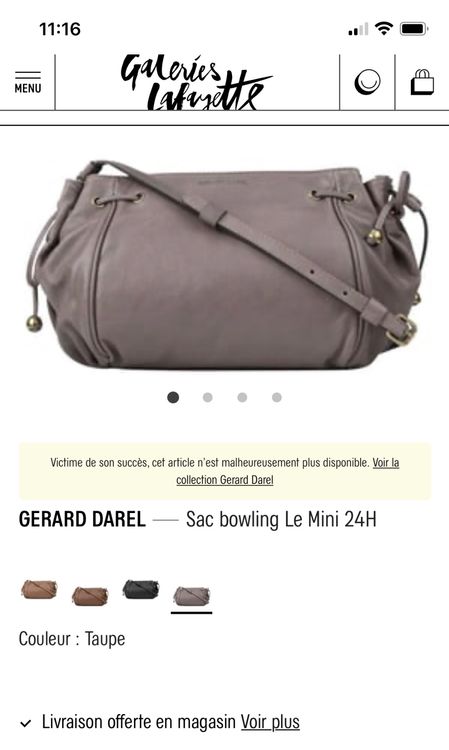 Gerard darel clearance sac bowling