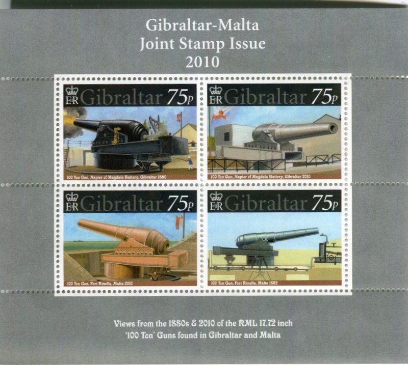 Tous les timbres: Block "Kanonen". Gibraltar. – Neuf avec emballage d'origine à Basel par Butsch5