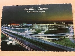 Postkarte Seatle-Tacoma Airport 1974