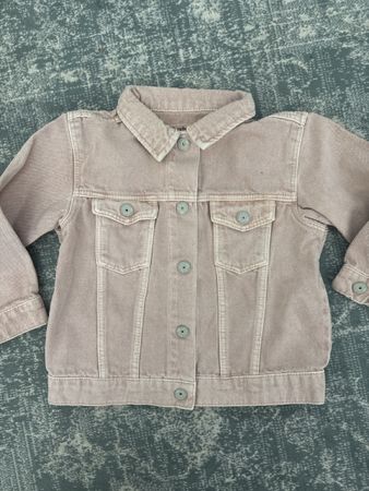 Veste en jeans rose Zara