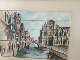 STUPENDO QUADRO VENEZIA DE CAL? CON CORNICE ORIGINALE ANNI60