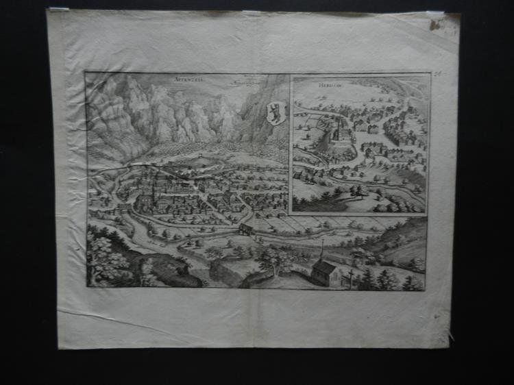 Incisioni: Appenzell Herisau von Merian – Usato da Risch venduto da Rischli15