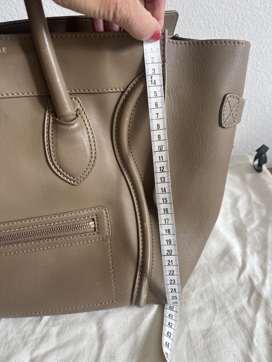 Celine Borse da donna: Céline Luggage Mini Bag taupe/greige – Usato da Zürich venduto da kleinesgrau 7