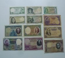 Spanien ++ Lot 12 gebrauchte Banknoten