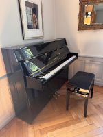 Piano droit noir brillant Yamaha + banquette