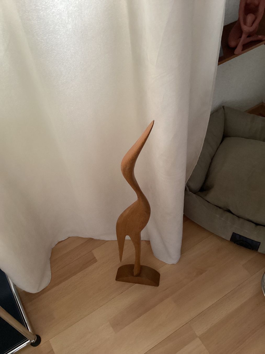 Statuette: Vintage Grosser Holz Kranich 75cm – Usato da Unterkulm venduto da Lunchen11 2